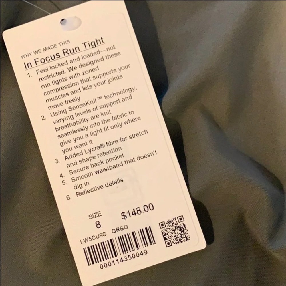 New lululemon in focus run tights - Picture 6 of 6